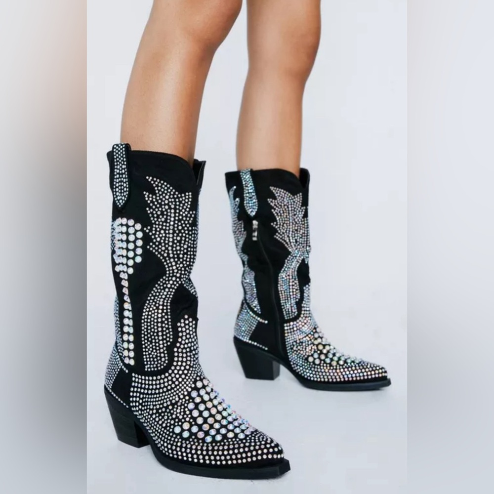 Nasty Gal size 8 multicolor boots